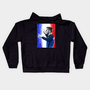 Antoine Griezmann France - Euro2016 Football Artwork Kids Hoodie